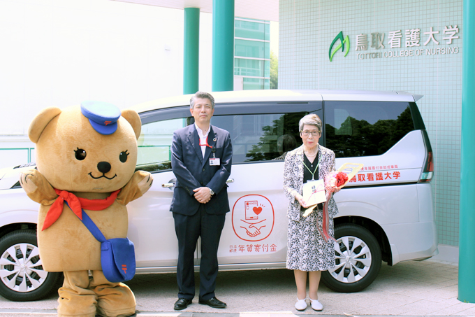 △日本郵便年賀寄付金配分による車両贈呈式