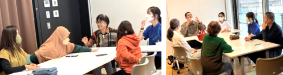 参加者の方との交流の様子